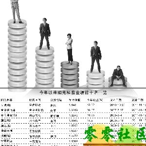 阳光私募城头变幻 去年业绩前十风光不再